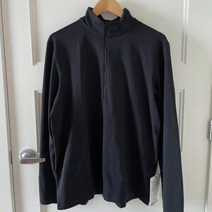 Lululemon Soft Jersey Half Zip Black Large - Brand New with Tags